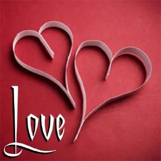 Стикер LOVE @stickersb2b - 1