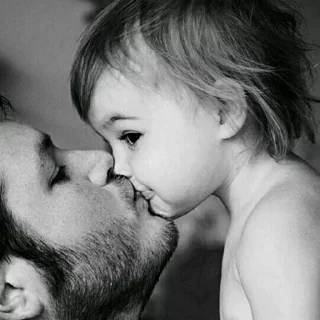 person kiss human face