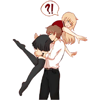 Sticker Любовь в воздухе 3 @Nyasticks - 10