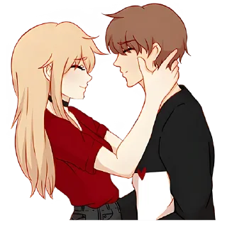 Sticker Любовь в воздухе 3 @Nyasticks - 2