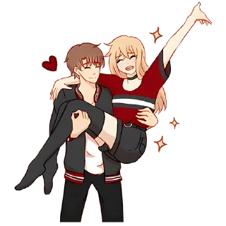 Sticker Любовь в воздухе 3 @Nyasticks - 9