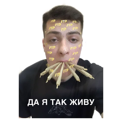Sticker ДА Я ТАК ЖИВУ - 2