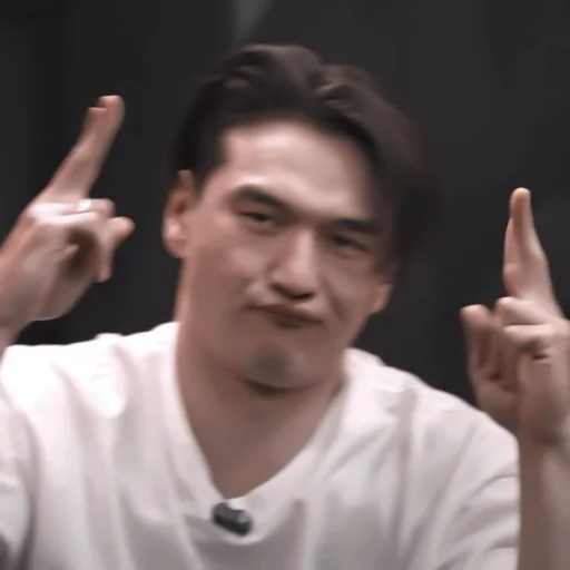 person human face finger