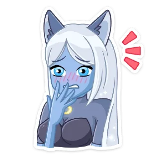 Стикер Лунная Мелани @TgSticker - 1