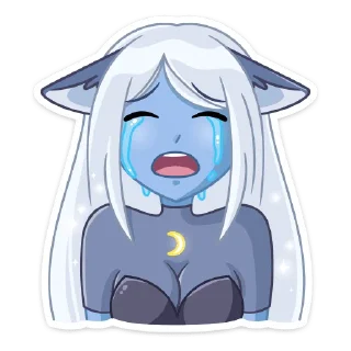 Стикер Лунная Мелани @TgSticker - 10