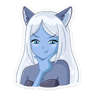 Стикер Лунная Мелани @TgSticker - 2