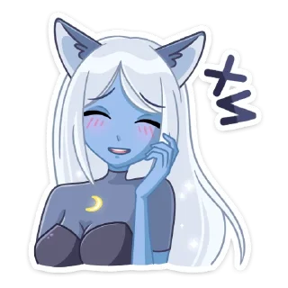 Стикер Лунная Мелани @TgSticker - 4