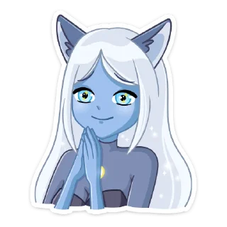 Стикер Лунная Мелани @TgSticker - 11