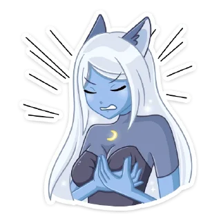 Стикер Лунная Мелани @TgSticker - 3