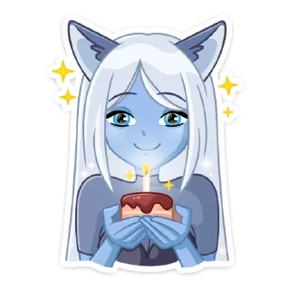 Стикер Лунная Мелани @TgSticker - 7