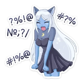 Стикер Лунная Мелани @TgSticker - 6