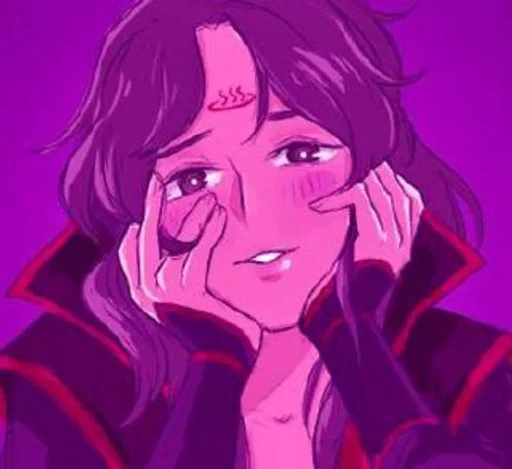 anime cartoon human face