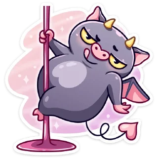 Sticker Чертёнок Лютик :: @stickroom - 10