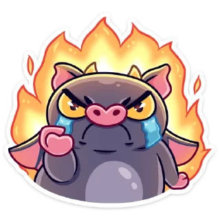 Sticker Чертёнок Лютик :: @stickroom - 6