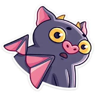 Sticker Чертёнок Лютик :: @stickroom - 3