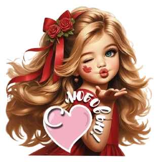 Стикер lyublyubochka - 11