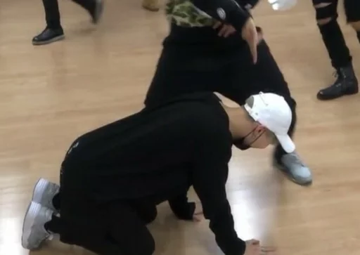 footwear person floor