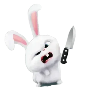 Стикер Бешеный заяц🐰 - 1