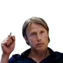 Sticker мадс миккельсен / ганнибал - 7