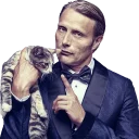 Sticker мадс миккельсен / ганнибал - 8