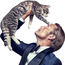 Sticker мадс миккельсен / ганнибал - 4