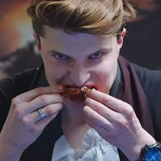 person human face fast food