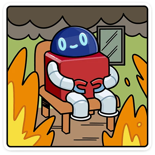 Стикер Робот М-3000 из Магнита @tgsticker - 7