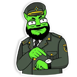 Sticker Майор Чорнобаєв - 0
