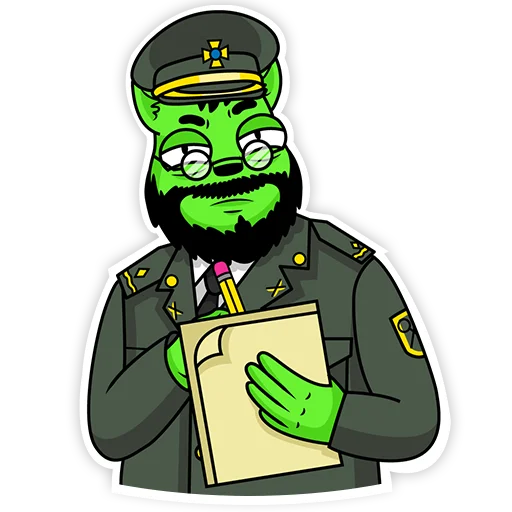 Sticker Майор Чорнобаєв - 11