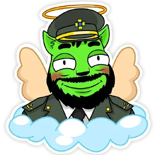 Sticker Майор Чорнобаєв - 1