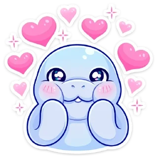 Sticker Ламантин :: @TgSticker - 9