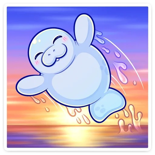 Sticker manatee_vk - 1