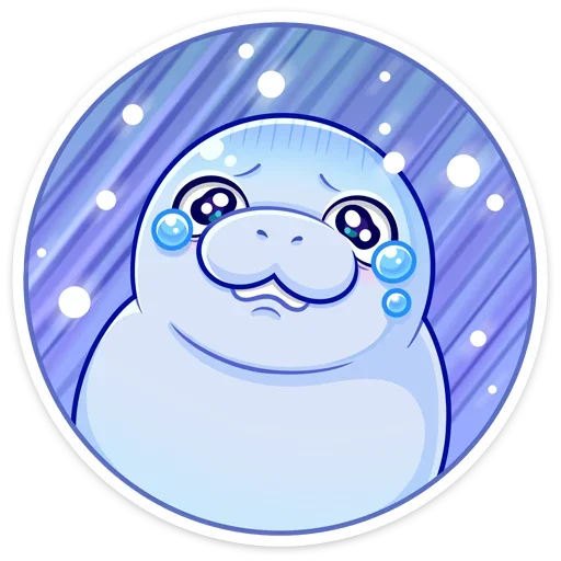 Sticker manatee_vk - 1