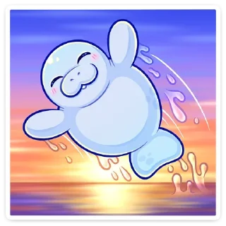 Sticker Ламантин :: @TgSticker - 8