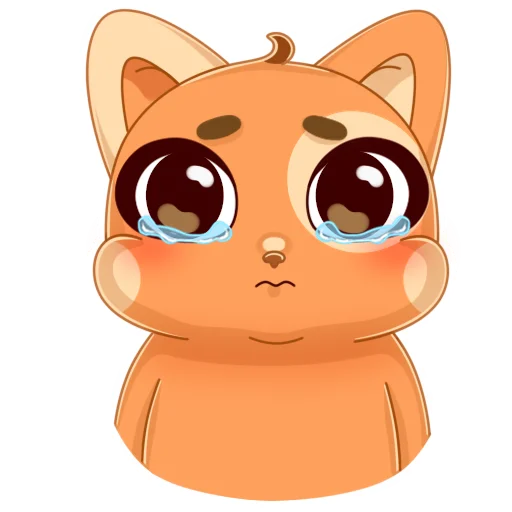 Стикер Мандариновый кот - 9