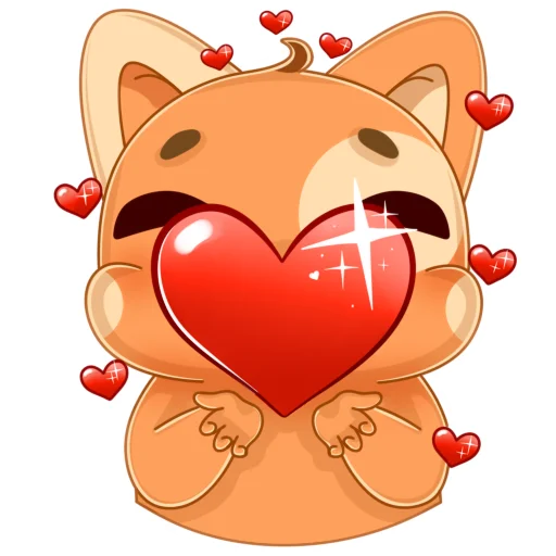 Стикер Мандариновый кот - 2