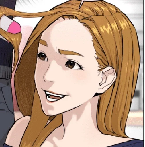 anime cartoon human face