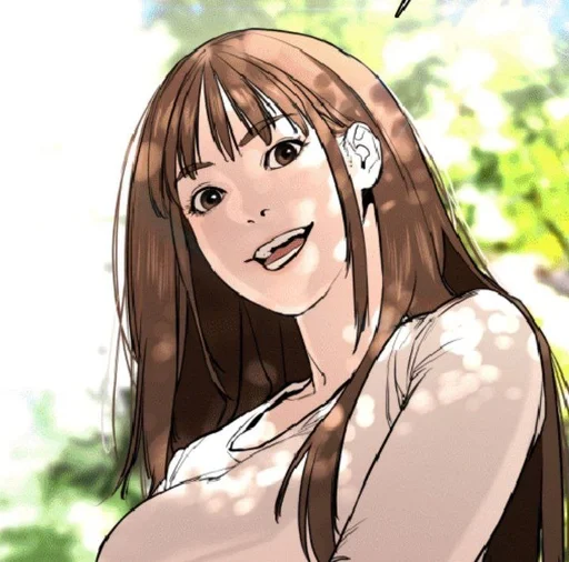 аниме мультфильм человеческое лицо