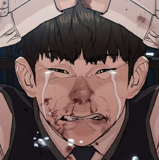 anime cartoon human face