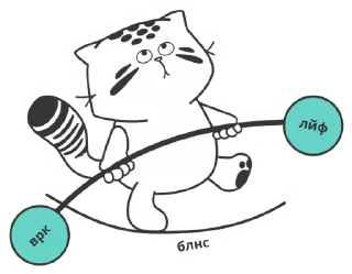 Стикер Манул ЭЛ - 1