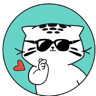 Стикер Манул ЭЛ - 11