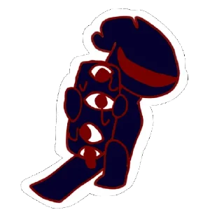 Sticker many eyes - 4