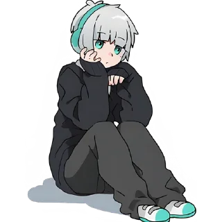 Sticker Мао и Мио @anime4_arts - 1