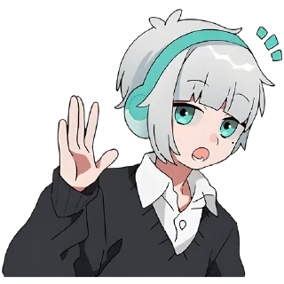 Sticker Мао и Мио @anime4_arts - 9