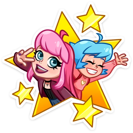 Марго и Ника • @TgSticker - 