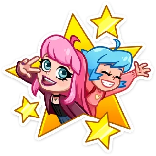 Sticker Марго и Ника :: @stickroom - 11