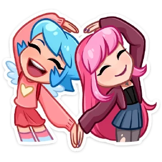 Sticker Марго и Ника :: @stickroom - 7