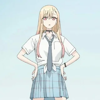 Sticker marin low quality @stickerspackanime - 11