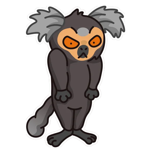 Sticker marmosetka - 1