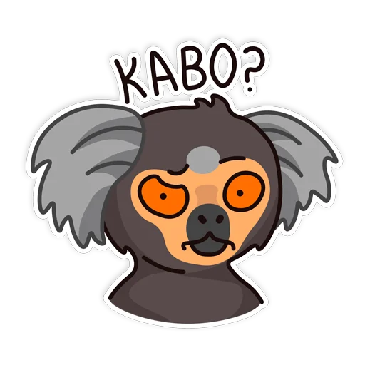 Sticker marmosetka - 1